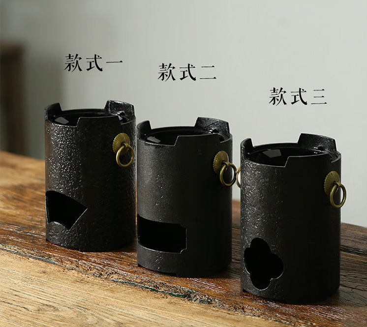 圓形手工鐵藝碳爐圍爐煮茶雙耳款碳爐(圖1) 圓形手工鐵藝碳爐圍爐煮茶雙耳款碳爐(圖1)