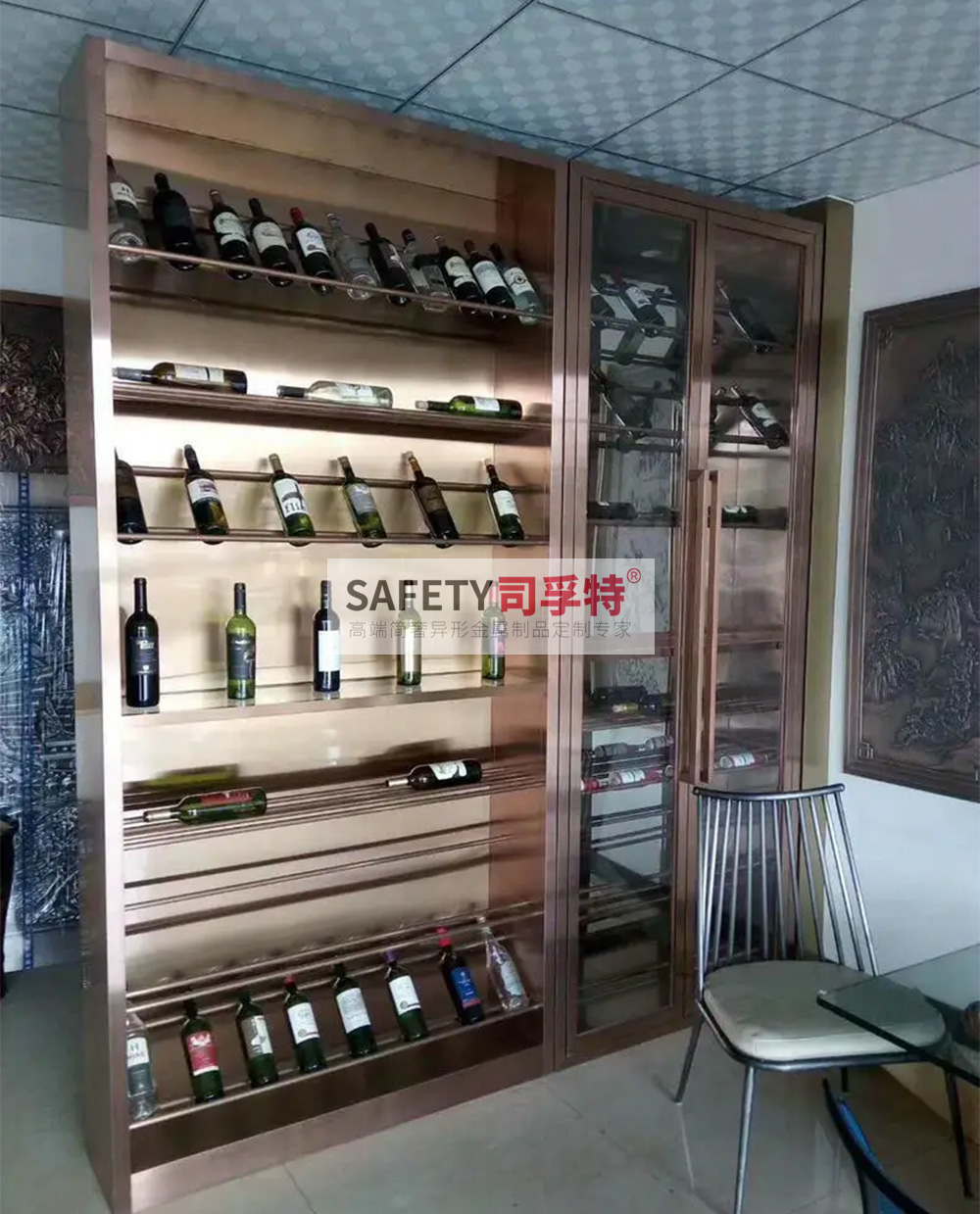 不銹鋼酒柜款式多樣，美觀時(shí)尚，經(jīng)久耐用(圖4)