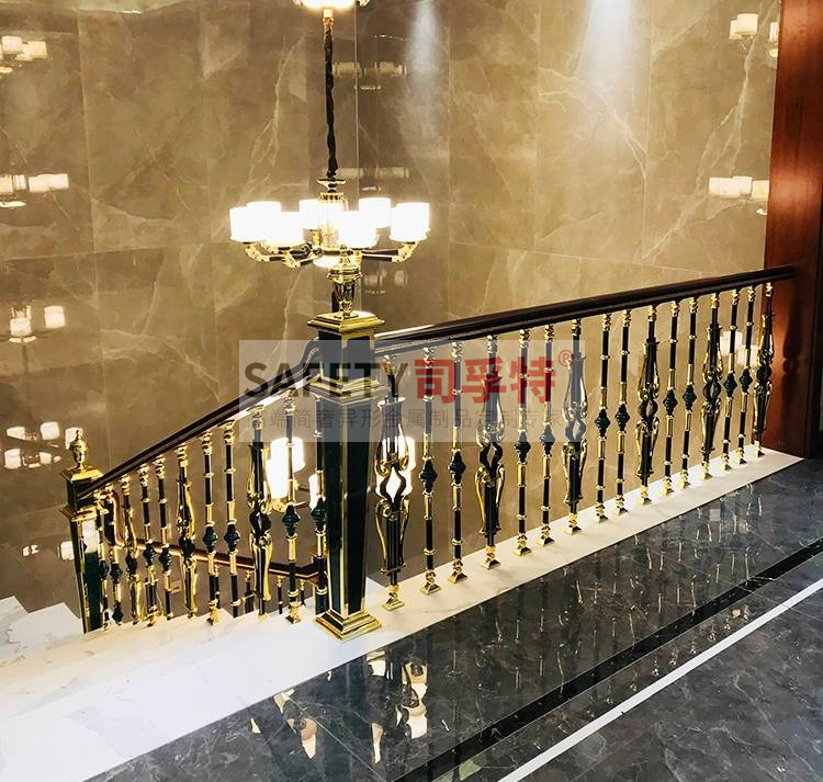 銅藝樓梯扶手：結(jié)構(gòu)獨(dú)特，造型優(yōu)美，堅固耐用[司孚特銅藝護(hù)欄，銅樓梯扶手](圖3)