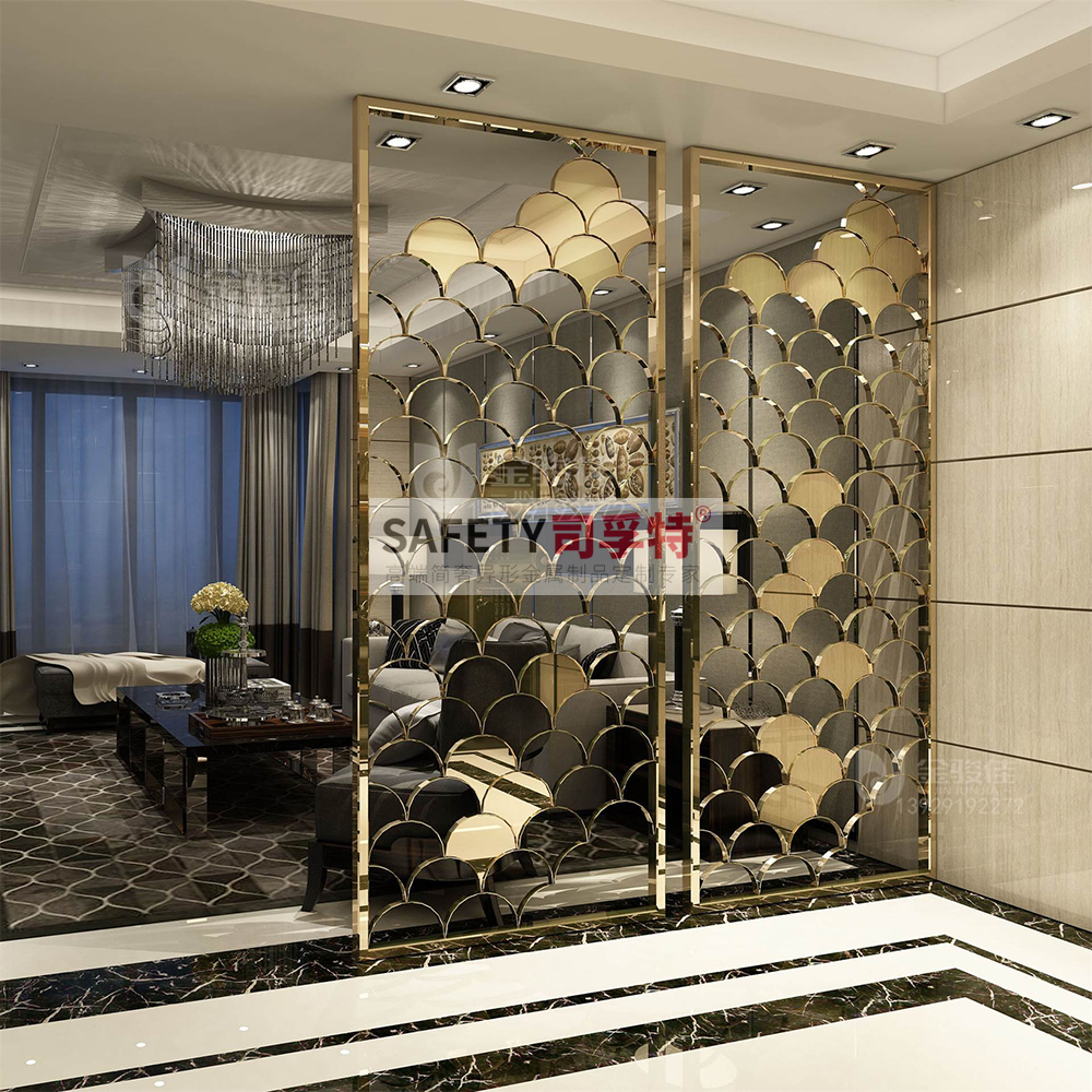 不銹鋼屏風(fēng)隔斷有哪些特點[司孚特金屬屏風(fēng)，不銹鋼屏風(fēng)](圖1)